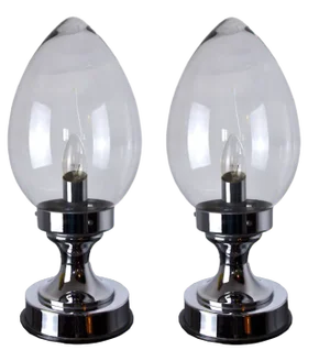 Murano Glass Membrane Lamps, Italy, 1960s, Set of 2