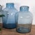 Glass Blue Flasks, 1920s, Set of 2 For Sale - Image 7 of 8