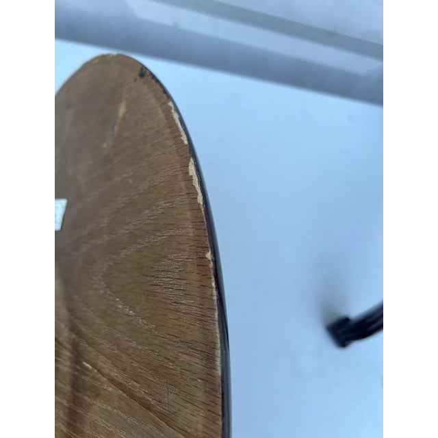 1990s Vintage Bombay Company Tilt Top Oval End Side Accent Table For Sale - Image 4 of 7