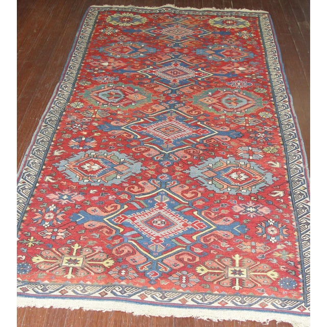 Antique Caucasian Soumak (Sumak) Kilim For Sale - Image 4 of 8