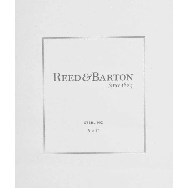 Reed & Barton Reed & Barton Hammered Sterling Frame For Sale - Image 4 of 5