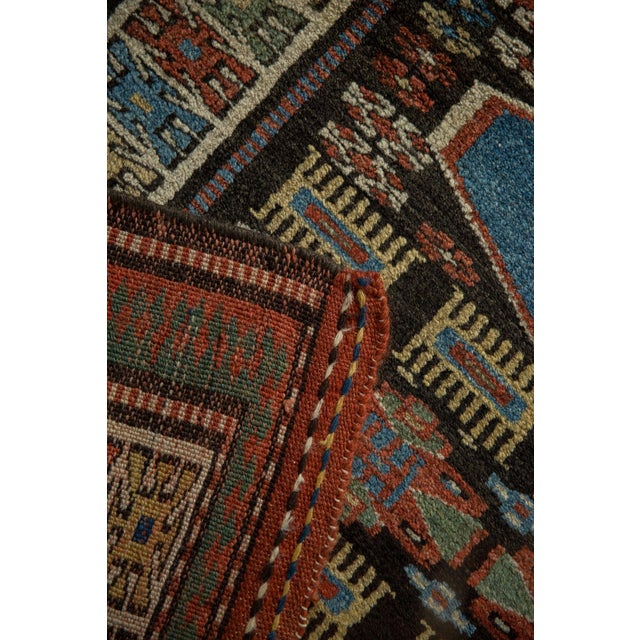 Old New House 1950s Vintage Kurdish Floral Gul Wool Rug Runner For Sale - Image 4 of 10