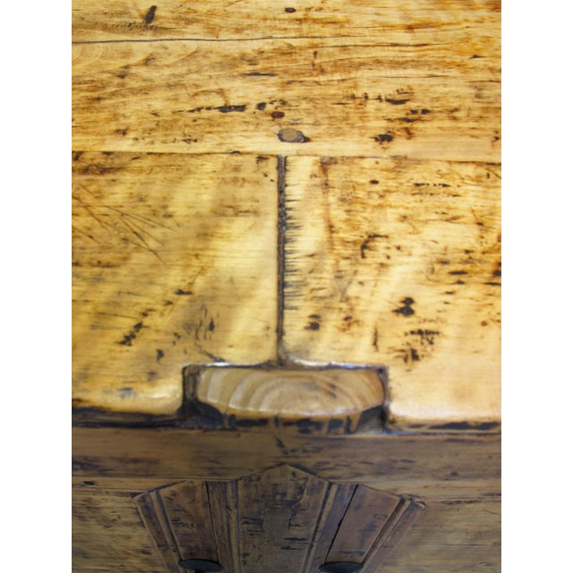 Brown Aged Poplar Double Cabinet For Sale - Image 8 of 14