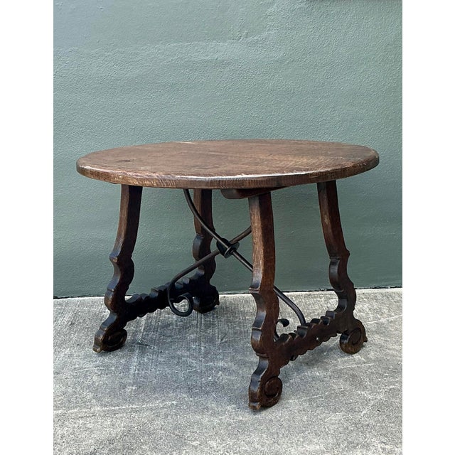 19th Century Vintage 19th Century Spanish Center Hall Table For Sale - Image 5 of 12