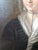 Antique 18th Century Oil Painting Portrait of a Lady in Pearl Earrings For Sale In Los Angeles - Image 6 of 12