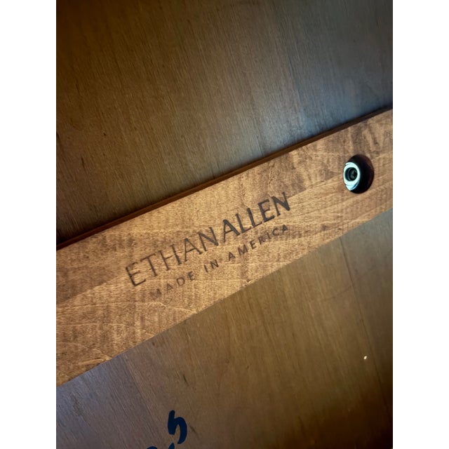 1990s Ethan Allen, British Classics Collection, Extendable Dining Table For Sale - Image 5 of 7