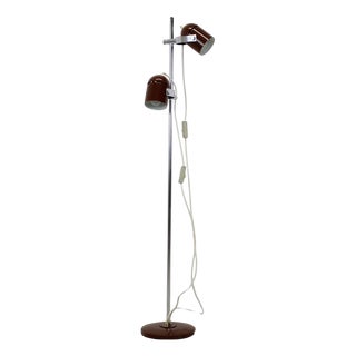 Chrome-Plated Floor Lamp from Stanislav Indra, Former Czechoslovakia, 1970s For Sale