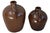A matching pair of antique glazed stoneware "Little Brown Jugs", which are highly collectible examples of early 20th-...