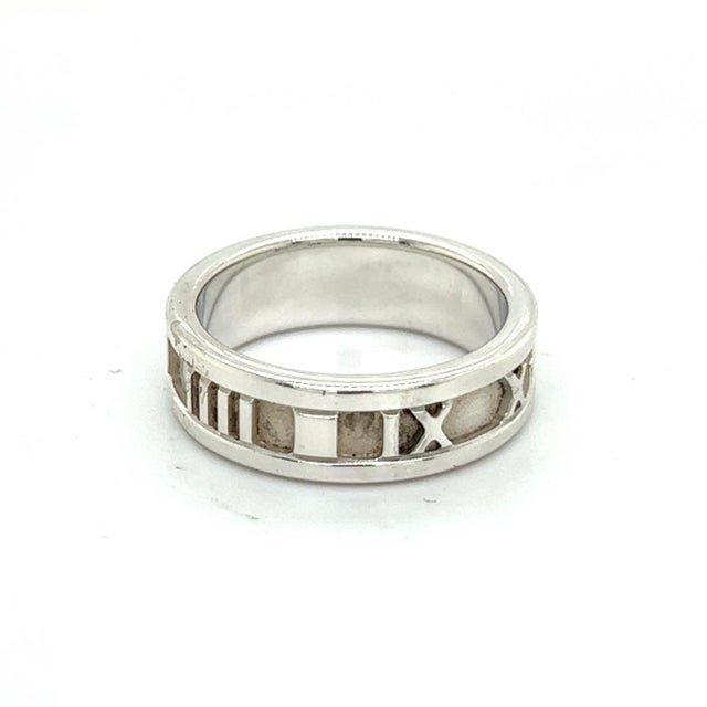 Authentic Tiffany & Co Estate Atlas Ring Size 6.5 Silver 6 mm TIF379 TRUSTED SELLER SINCE 2002 DETAILS Ring Size: 6.5...