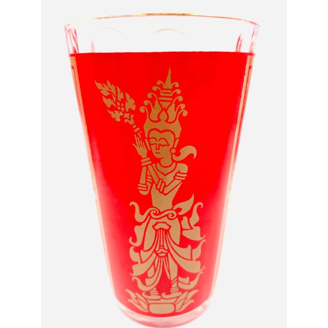 Mid 20th Century Mid-Century Goddess/Princess Cocktail Glasses- Set of 7 For Sale - Image 5 of 11