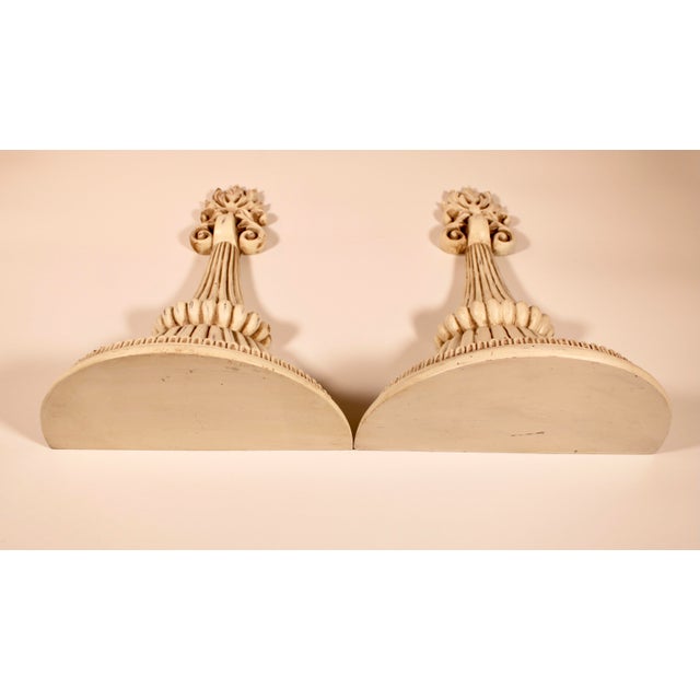 Large Mid Century French White Wall Shelves a Pair Chairish