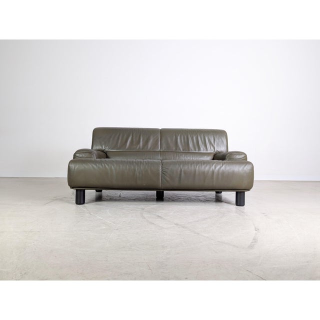 Mid-Century Modern DS 18 Two-Seater Sofa in Leather from De Sede For Sale - Image 3 of 10