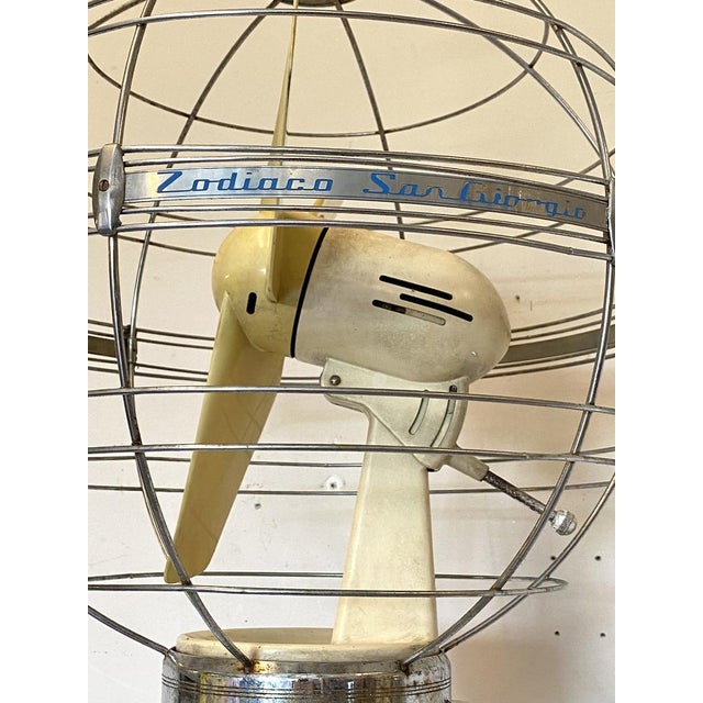 Model Zodiac Fan from San Giorgio, 1950s For Sale - Image 11 of 18