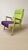 Vintage Lounge Chairs in Green and Purple Upholstery, Czechoslovakia, 1940s, Set of 2 For Sale - Image 12 of 13