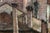 Early 20th Century Attributed to Gordon McCouch, Modernist Venetian Street Scene Oil Painting For Sale - Image 10 of 18