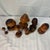 1970s Set of 7 Hand Carved Folk Art Mushrooms For Sale - Image 5 of 10