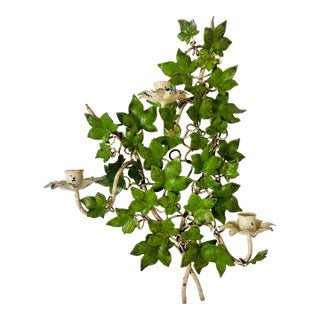 Vintage Tole Candle Sconce For Sale