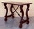 Baroque 19th Century Ebonized Baroque Spanish Side Table with Lyre Legs For Sale - Image 3 of 18
