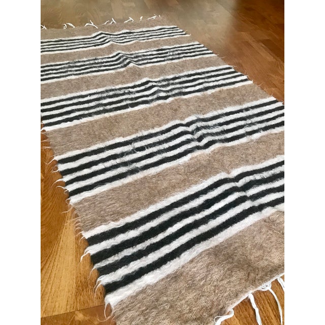 Turkish Handwoven Goat Hair Kilim Rug- 2′5″ × 4′1″ | Chairish