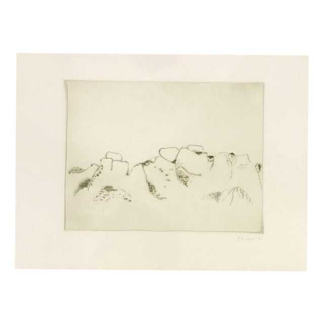 Zoran Antonio Music, Jardins déserts peut-être, 1976, Engraving For Sale