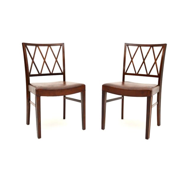 Vintage Danish Chairs by Ole Wanscher, 1960, Set of 2 For Sale - Image 11 of 11