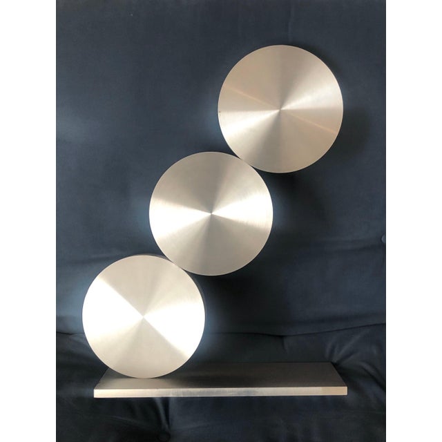 Menashe Kadishman, Large 1970's Israeli Abstract Sculpture Steel Menashe Kadishman Tel Aviv Uprise, c.1970's For Sale