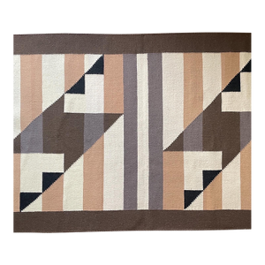 Vintage Geometric Rug by Artist Gerald Johnson