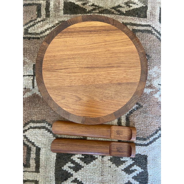 Vintage Dansk Salad Bowl & Server Set For Sale - Image 6 of 10