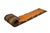 This vintage six-foot Adirondack toboggan showcases a classic, rugged winter aesthetic crafted from durable, natural oak...