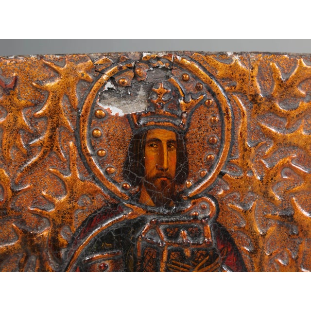 Antique Polish Icon of The Great Martyr Theodore Stratelates (our best hypothesis). Our purported Antique Polish Icon of...