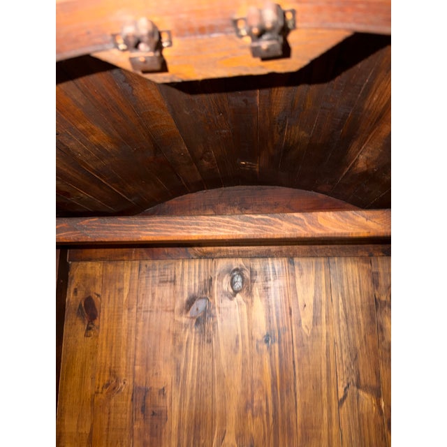 Sienna Late 20th Century Mexican Rustic Pine Armoire / Hacienda Cabinet — Hecho en Mexico For Sale - Image 8 of 10
