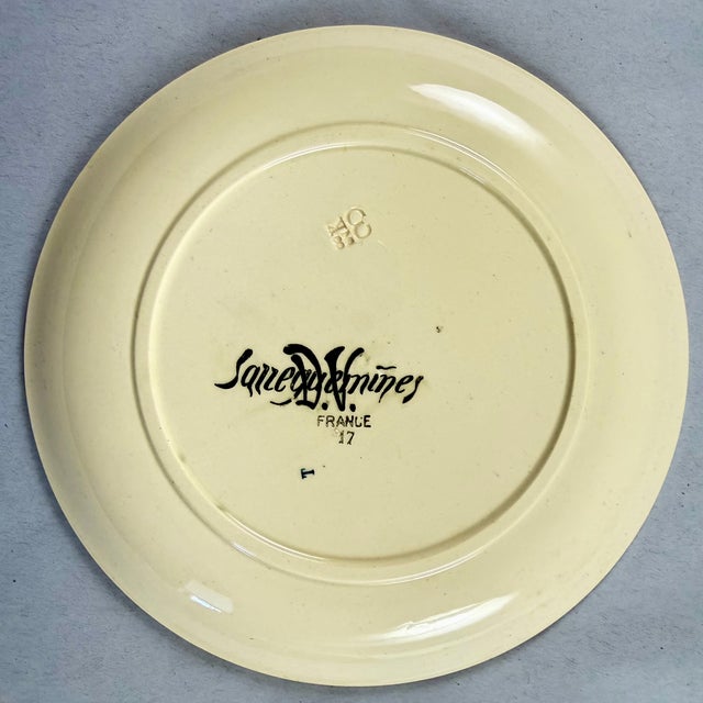 Cream Sarreguemines Benjamin Rabier Childs Plate, Propos De Basse-Cour For Sale - Image 8 of 8