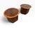 This beautiful pair of Mid-Century Modern Lane Acclaim round walnut side tables dates to the 1960s and showcases one of...