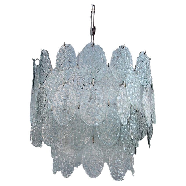Murano Glass Pendant Light from Vistosi, 1960s For Sale