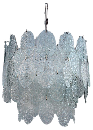 Murano Glass Pendant Light from Vistosi, 1960s