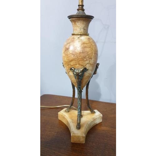 French Alabaster Table Lamps, Set of 2 For Sale - Image 6 of 10