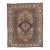 Antique Persian Mohtasham Kashan Carpet, Ivory ground, Ivory Border, Blue, Green For Sale