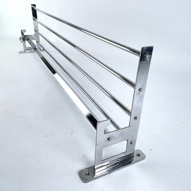 Bauhaus Art Deco Modernist Coat Rack in Chrome, 1930s For Sale - Image 3 of 7