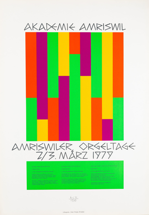 Max Bill, AMRISWILER ORGELTAGE, Lithograph