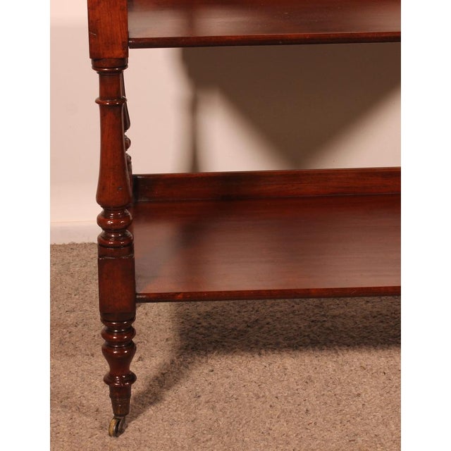 19th Century Mahogany Three Tier Buffet For Sale - Image 12 of 14