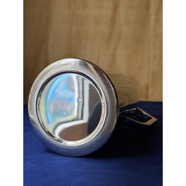 Silver Large Vintage Stainless Steel Pitcher, 1989 For Sale - Image 8 of 15