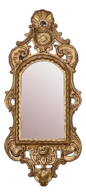 Louis XV Mirror in Gilded Wood, Late 19th Century