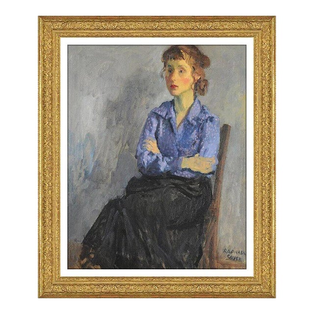 Mid 20th Century Natural Beauty, Raphael Soyer For Sale