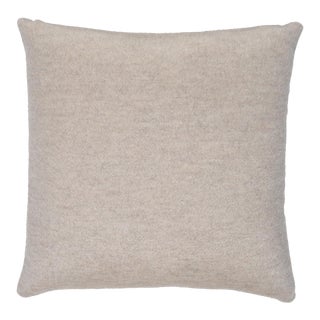 Schumacher Dixon Mohair Pillow 18" in Stone For Sale