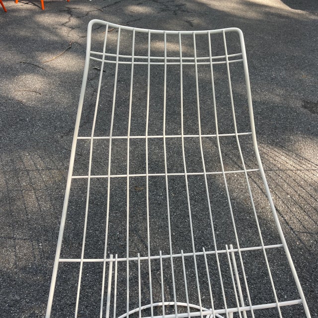 Pair of MCM Wrought Iron Siesta Chaise Loungers Attributed to Homecrest For Sale - Image 9 of 9