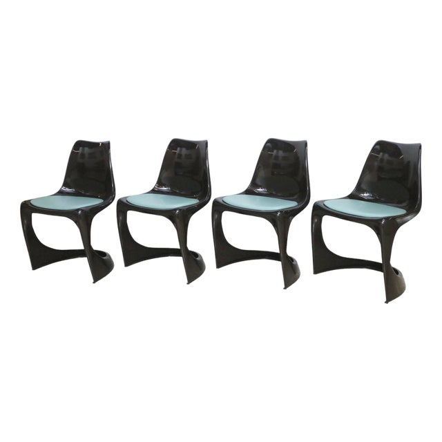 Set of 4 Model 290 Chairs Attr. To Steen Østergaard for Poul Cadovius For Sale