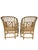 Vintage Brighton Pavilion Chairs in Bamboo and Cane Coastal Style- A Pair For Sale - Image 10 of 12