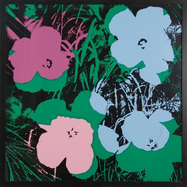 Andy Warhol, Flowers, Screenprint. For Sale
