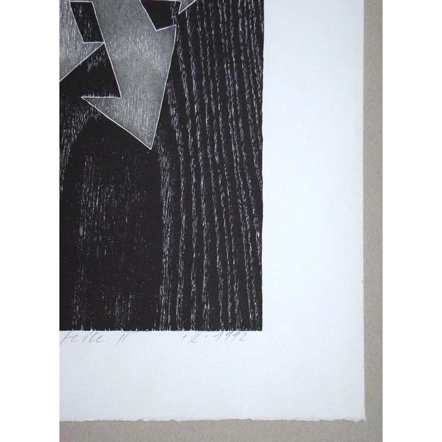 Franz Eggenschwiler, Donnerpfeile II, 1992, Original Woodcut For Sale - Image 6 of 17