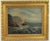 This antique 19th century Continental stormy seascape with sailboat oil on canvas painting is a unique and one-of-a-kind...